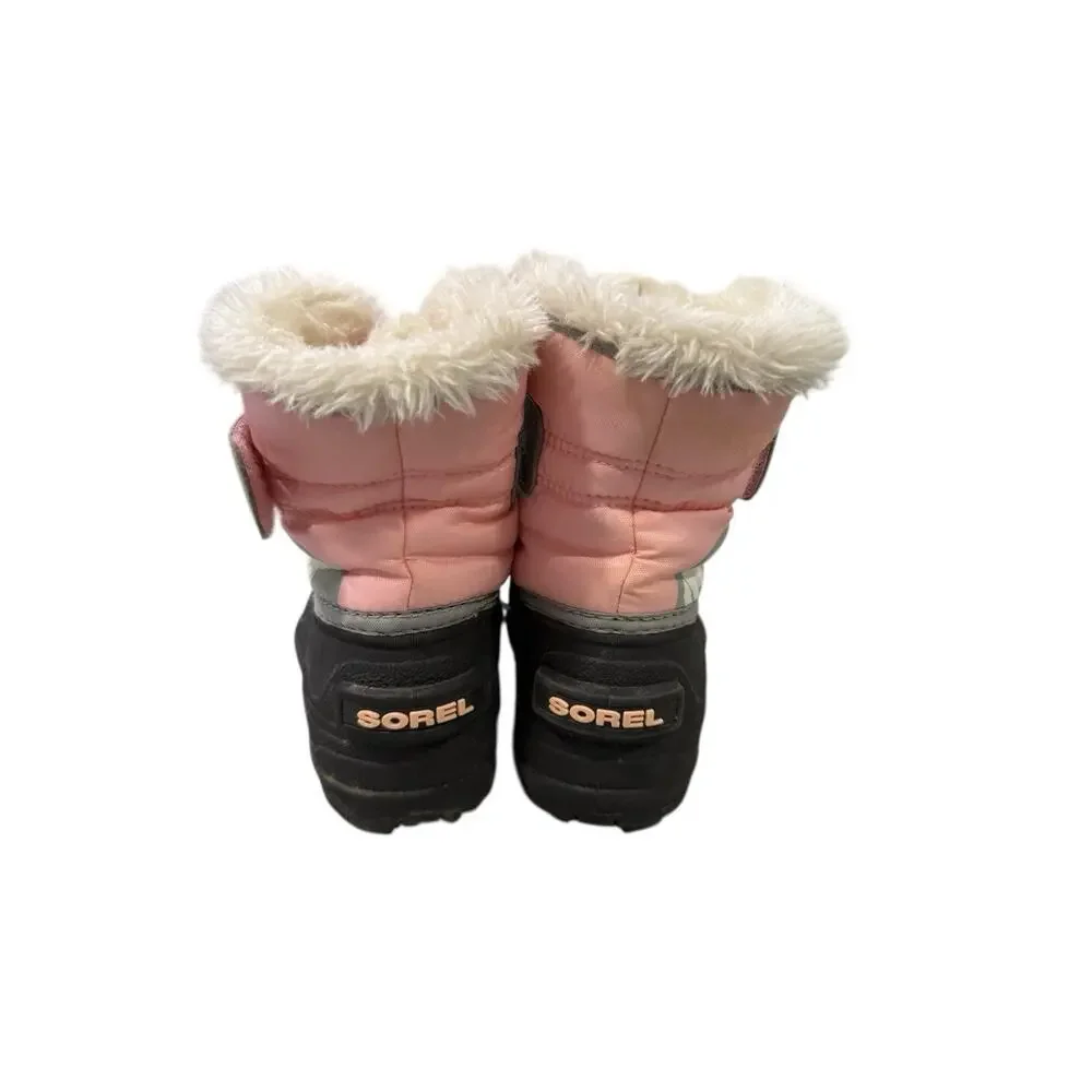 Sorel Snow Commander Insulated Winter Snow Boots Pink Girls‎ Toddler Size 6